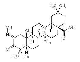 2-(羟基亚氨基)-3-氧代-12-烯-28-齐墩果酸 结构式