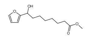 2-呋喃辛酸, η-羟基-, 甲酯 结构式