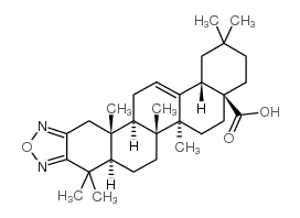12-烯并[2,3-c][1,2,5]氧二氮茂-28-齐墩果酸 结构式