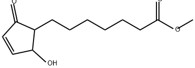 2-羟基-5-氧代-3-环戊烯-1-庚酸甲酯 结构式
