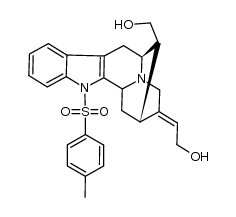 Sarpagan-17,18-diol, 1-[(4-methylphenyl)sulfonyl]-, (16S)- 结构式