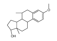 (7α,17β)-3-甲氧基-7-甲基雌甾-1,3,5(10)-三烯-17-醇 结构式