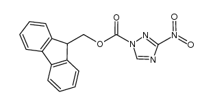 1H-1,2,4-Triazole-1-carboxylic acid, 3-nitro-, 9H-fluoren-9-ylmethyl ester 结构式
