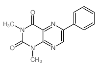 1,3-二甲基-6-苯基-2,4(1H,3H)-蝶啶二酮 结构式
