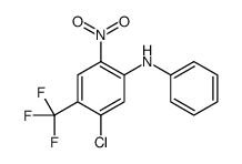 5-氯-2-硝基-N-苯基-4-(三氟甲基)苯胺 结构式