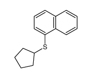 1-(环戊基硫代)萘 结构式