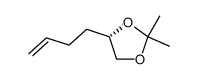 1,3-Dioxolane, 4-(3-buten-1-yl)-2,2-dimethyl-, (4S)- 结构式