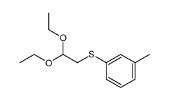 1-[(2,2-二乙氧基乙基)硫代]-3-甲基苯 结构式