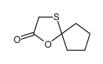 1-Oxa-4-thiaspiro[4.4]nonan-2-one 结构式