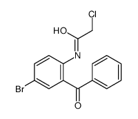 5-溴-2-(氯乙酰氨基)二苯甲酮 结构式