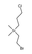 Silane, (2-bromoethyl)(3-chloropropyl)dimethyl- 结构式