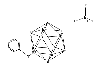 Iodonium, 1,7-dicarbadodecaboran(12)-9-ylphenyl-, tetrafluoroborate(1-) 结构式