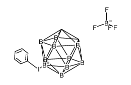 1,2-二碳代十二硼烷(12)-9-基苯基碘鎓四氟硼酸盐 结构式