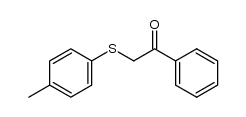 Ethanone, 2-[(4-methylphenyl)thio]-1-phenyl- 结构式