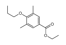 3,5-Dimethyl-4-propoxybenzoic acid ethyl ester 结构式