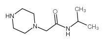 N-异丙基-1-哌嗪乙酰胺 结构式