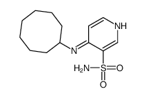 4-(环辛基氨基)吡啶-3-磺酰胺 结构式