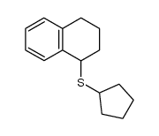 Naphthalene, 1-(cyclopentylthio)-1,2,3,4-tetrahydro- 结构式