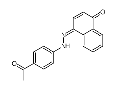 1-[4-(2-(4-羟基-1-萘基)二氮烯基)苯基]乙酮 结构式