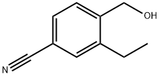 3-乙基-4-(羟甲基)苯甲腈 结构式