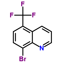 8-溴-5-三氟甲基喹啉 结构式