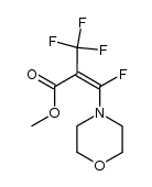 2-Propenoic acid, 3-fluoro-3-(4-morpholinyl)-2-(trifluoromethyl)-, methyl ester 结构式
