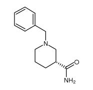 (3R)-1-苄基-3-哌啶甲酰胺 结构式