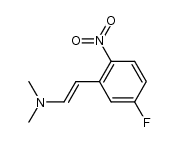(E)-2-(5-氟-2-硝基苯基)-N,N-二甲基乙烯胺 结构式