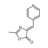 5(4H)-Oxazolone, 2-methyl-4-(4-pyridinylmethylene)-, (4Z)- 结构式