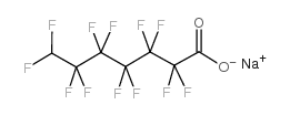 2,2,3,3,4,4,5,5,6,6,7,7-十二氟庚酸钠 结构式