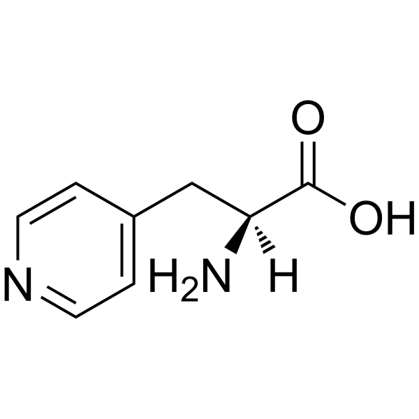 L-3-(4-吡啶基)-丙氨酸 结构式