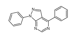 1,4-二苯基-1H-吡唑并[3,4-d]嘧啶 结构式