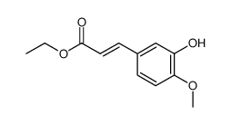 Ethyl 3-(3-Hydroxy-4-Methoxyphenyl)-2-propenoate 结构式