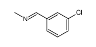 N-(3-氯亚苄基)甲胺 结构式