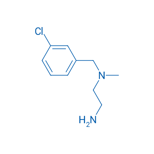 N1-(3-氯苄基)-N1-甲基-1,2-乙二胺 结构式