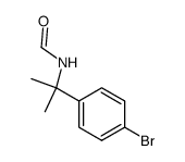 Formamide, N-[1-(4-bromophenyl)-1-methylethyl]- 结构式