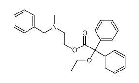2,2-二苯基-2-乙氧基乙酸 2-[苄基(甲基)氨基]乙酯 结构式