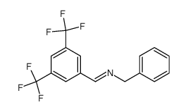 N-[[3,5-双(三氟甲基)苯基]亚甲基]苯甲甲胺 结构式