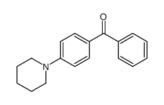 苯基[4-(1-哌啶基)苯基]甲酮 结构式