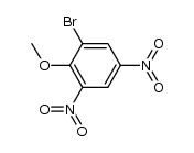 1-溴-2-甲氧基-3,5-二硝基苯 结构式