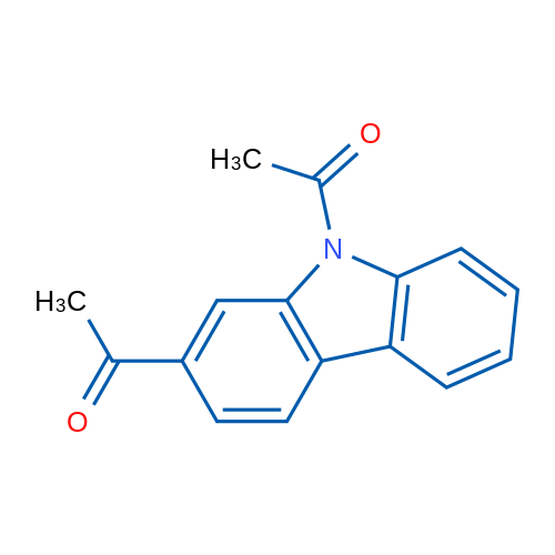 1,1'-(9H-咔唑-2,9-二基)二乙酮 结构式