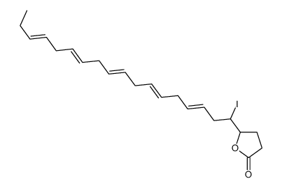 5-iodo-4-hydroxy-7,10,13,16,19-docosapentaenoic acid gamma-lactone 结构式