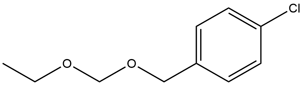 1-氯-4-(乙氧基甲氧基甲基)苯 结构式