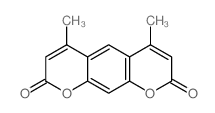4,6-二甲基-2H,8H-吡喃并[3,2-g]色烯-2,8-二酮 结构式