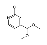 2-氯-4-(二甲氧基甲基)吡啶 结构式