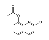 2-氯-8-喹啉醇-8-乙酸酯 结构式