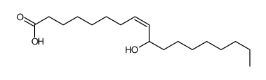8-Octadecenoic acid, 10-hydroxy-, (8E)- 结构式