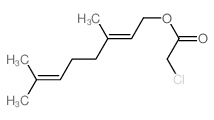 3,7-dimethylocta-2,6-dienyl 2-chloroacetate 结构式