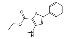 3-(甲氨基)-5-苯基噻吩-2-羧酸乙酯 结构式