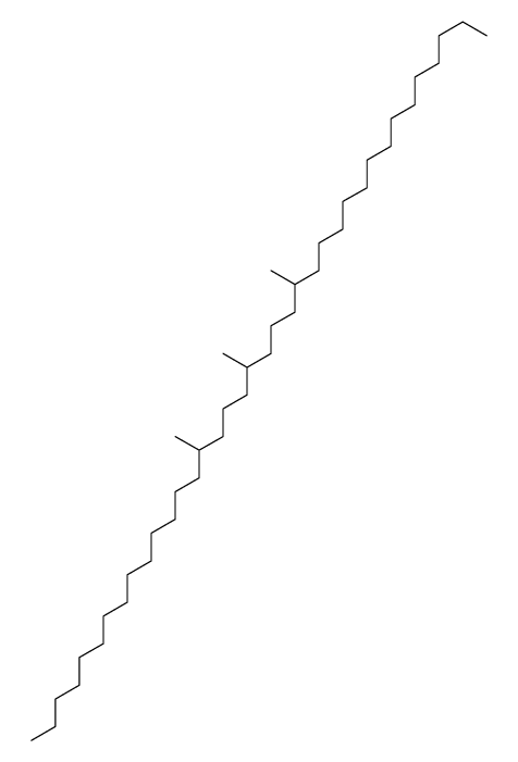15,19,23-Trimethylheptatriacontane 结构式